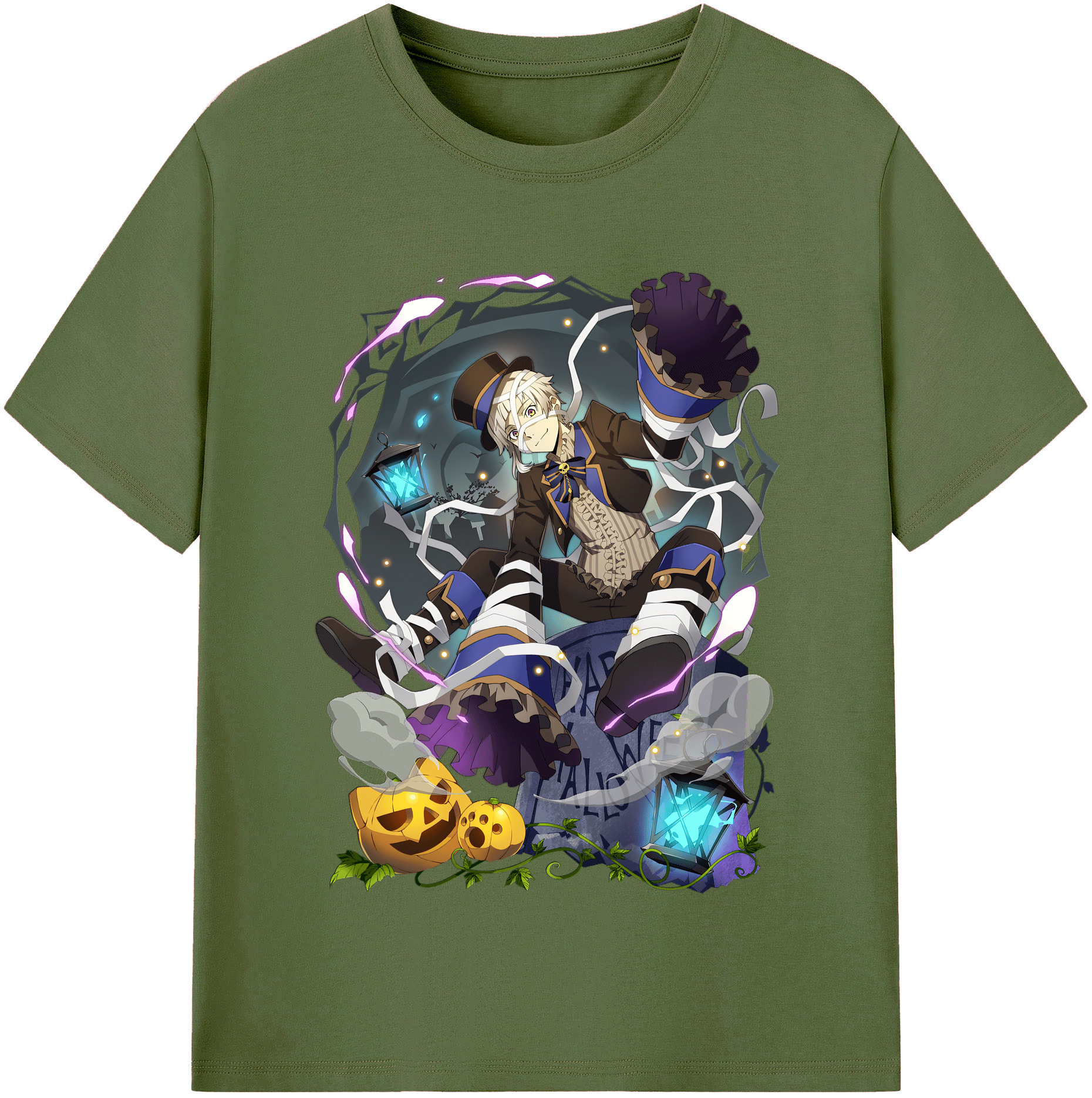 （画像用） 文豪ストレイドッグス Bungo Stray Dogs 綿100％半袖Tシャツ（フロントプリント）